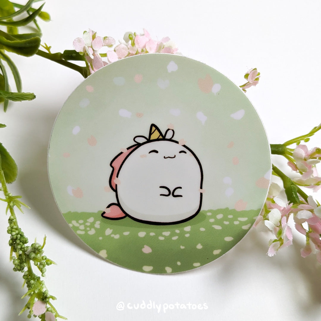 Potatocorn Sakura Vinyl Sticker
