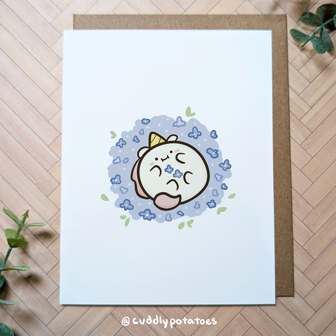 Forget-me-nots - A2 Card