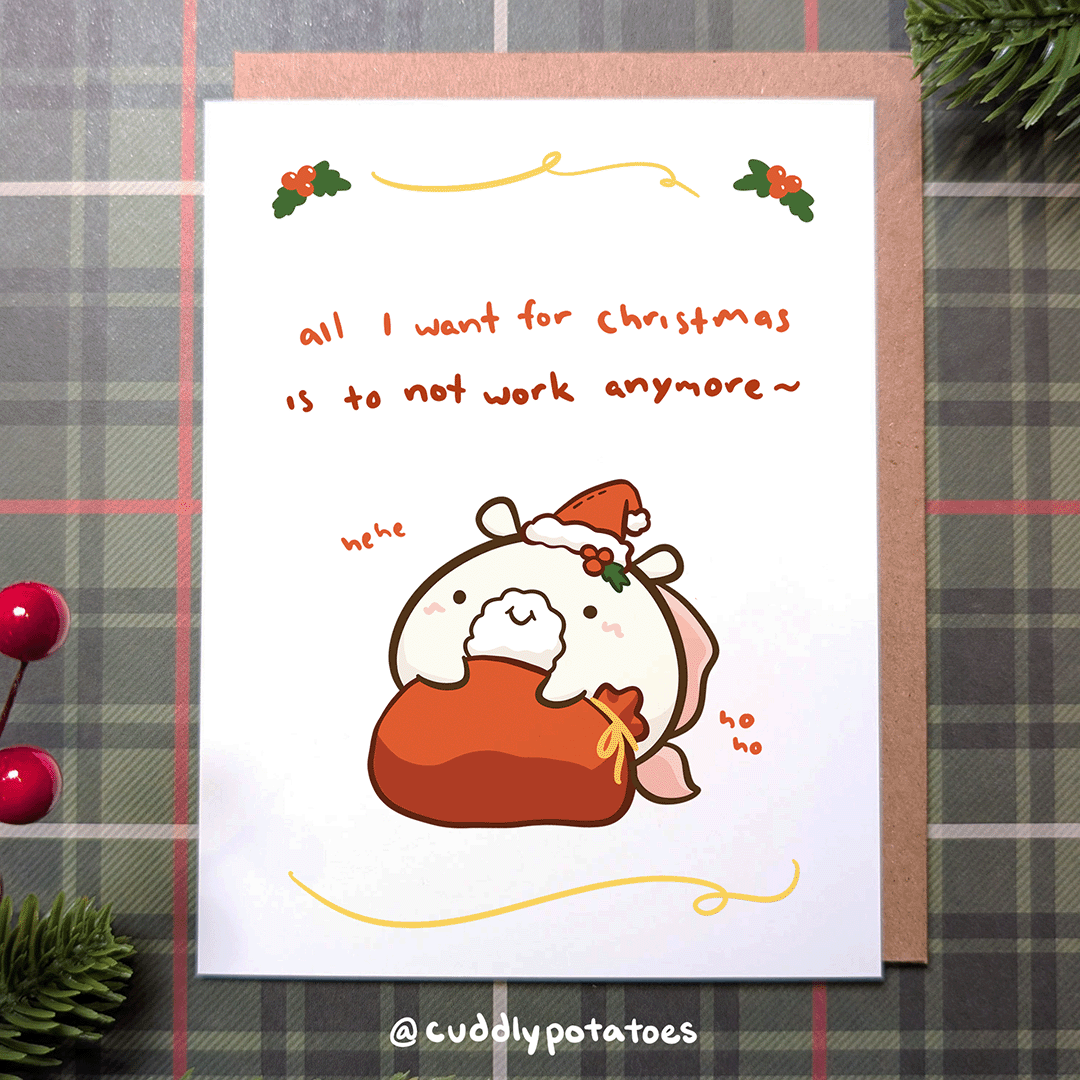 Silly Reindeer - A2 Card Set of 8