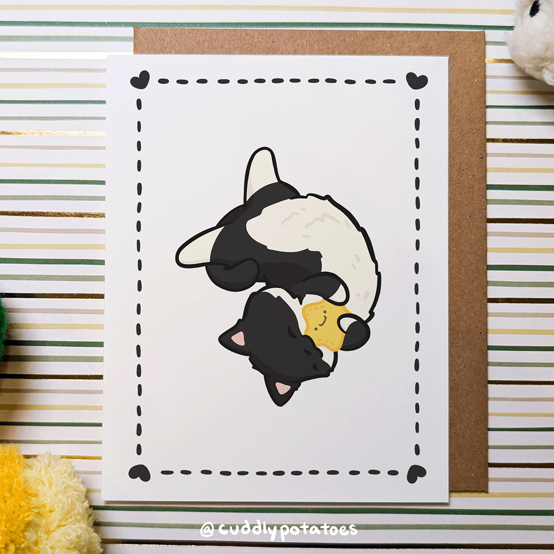 Tux Kitty - A2 Card