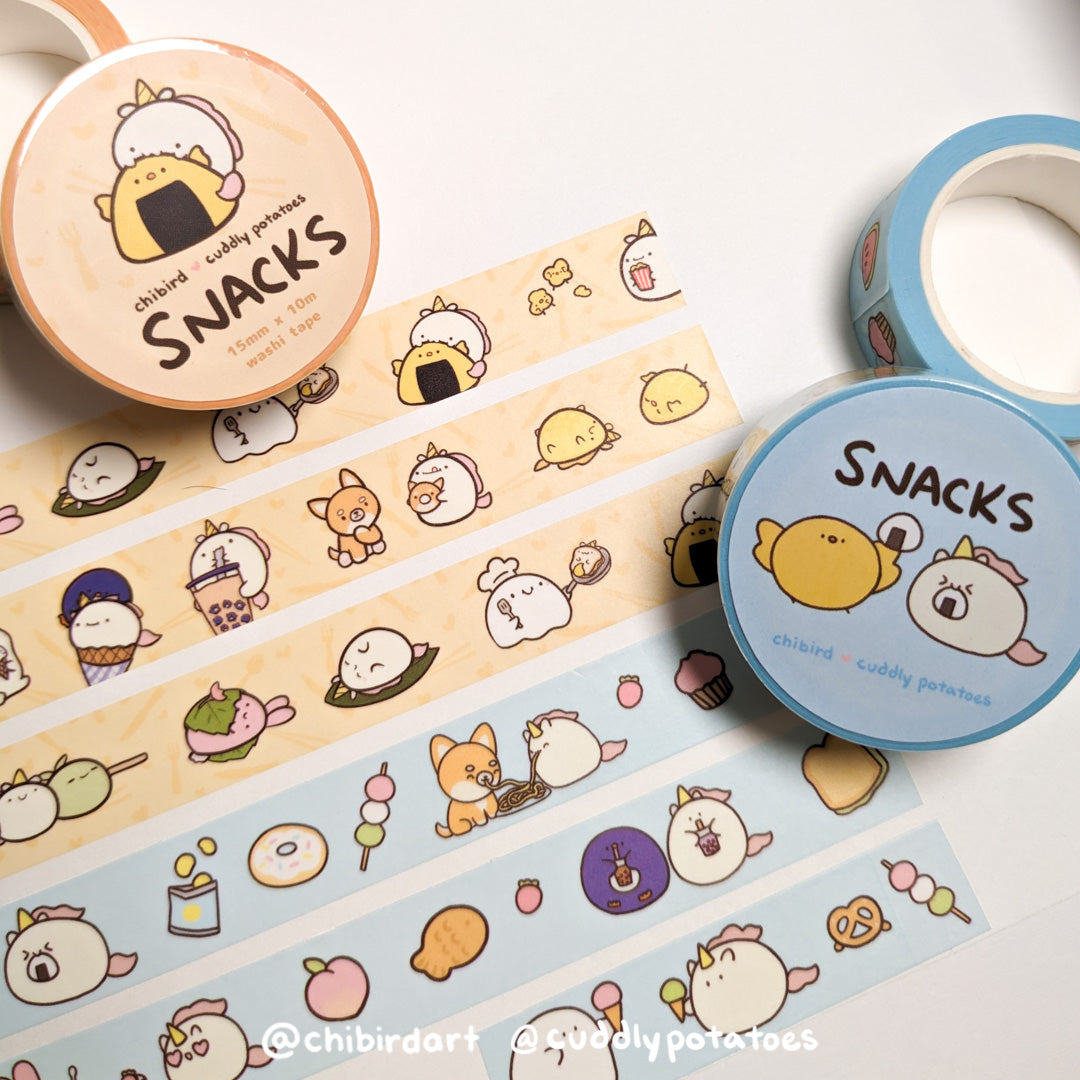 ALL THE SNACKS - Stationery Collector Set (Chibird x Cuddly Potatoes Collab)