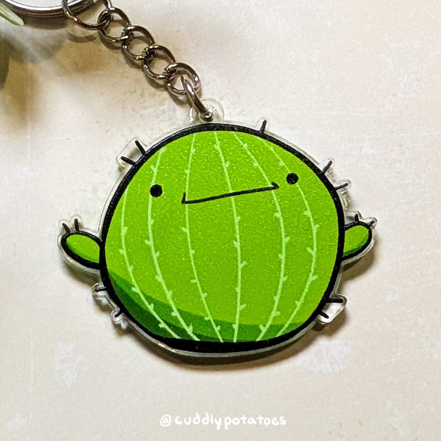 Spiky the Cactus Acrylic Charm
