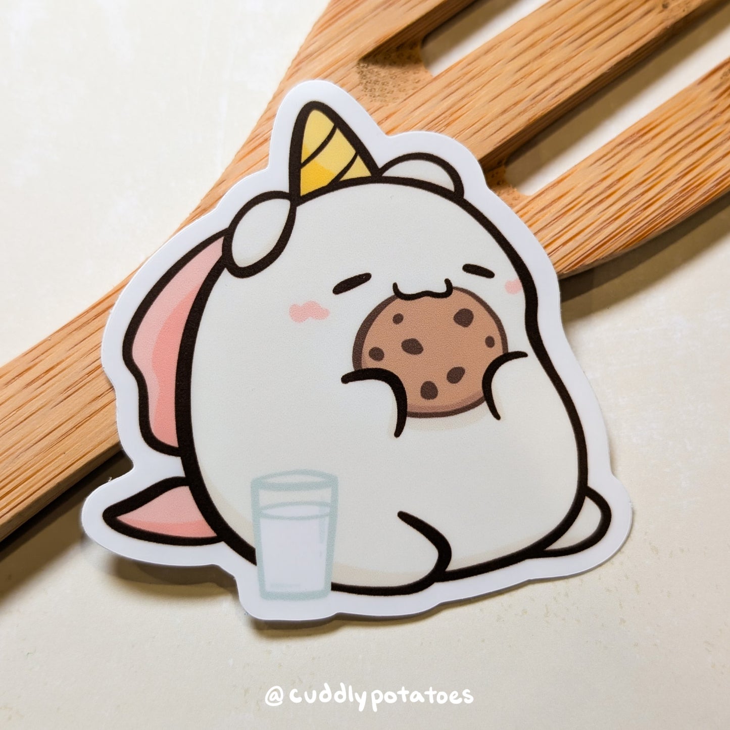 Potatocorn Noms Vinyl Sticker