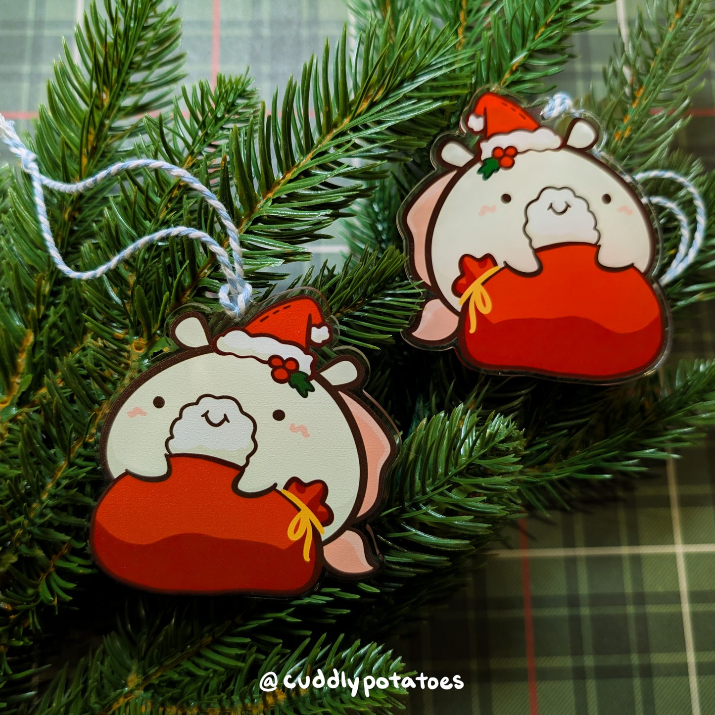 Potatocorn Santa Acrylic Ornament