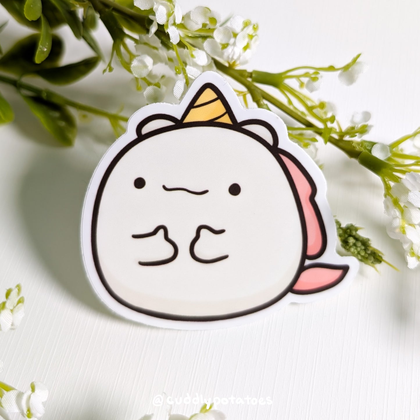 Thumbs Up Potatocorn Vinyl Sticker