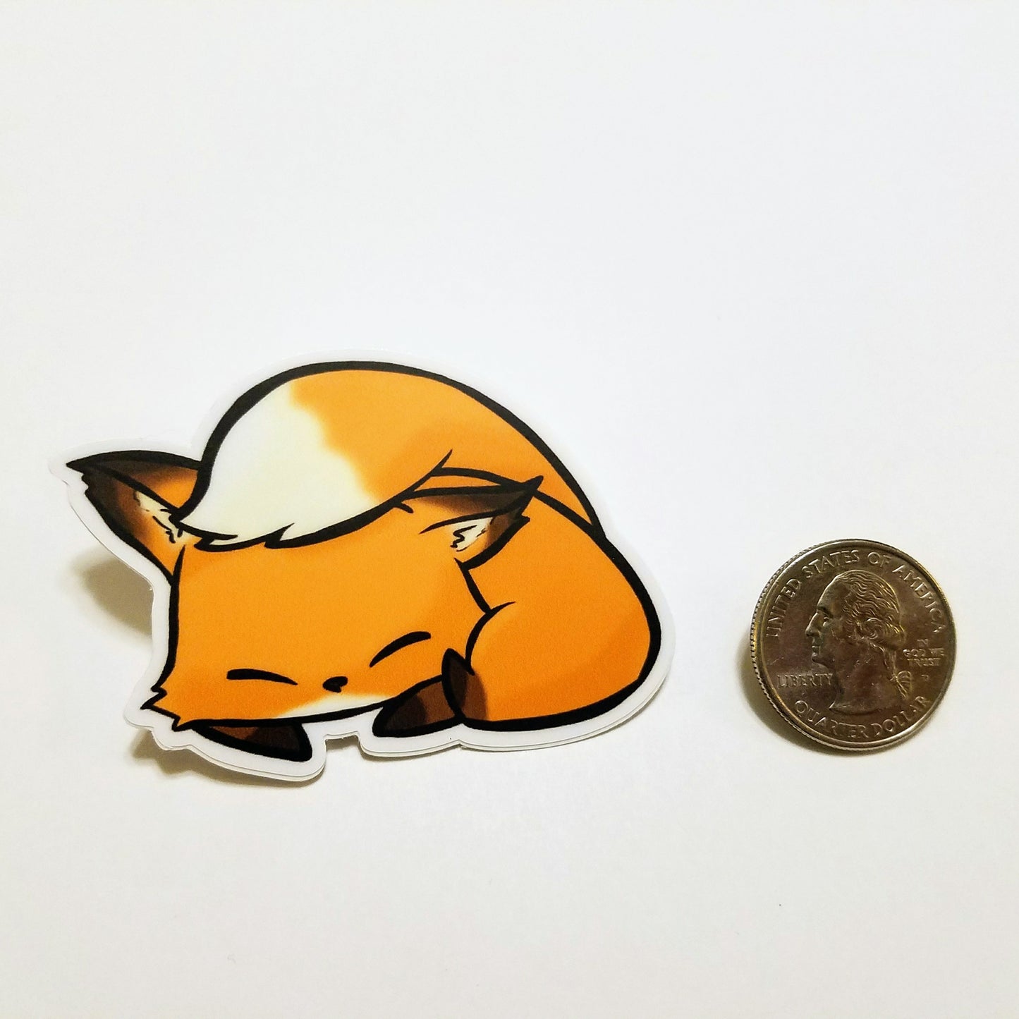 Sleepy Flurfles the Fox Vinyl Sticker