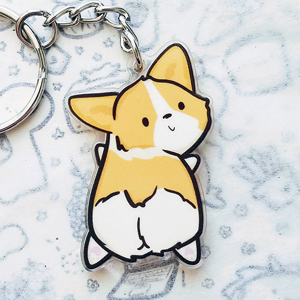 Miso the Corgi Acrylic Charm