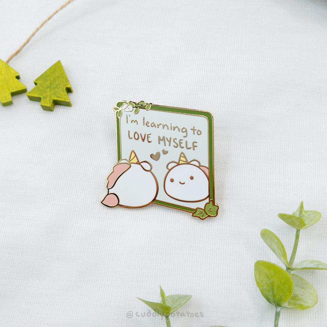 "Mirror" Self-Love Potatocorn Enamel Pin