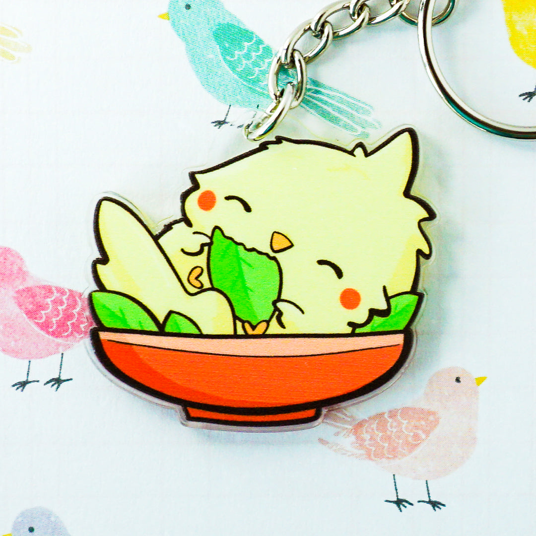 Cockatiel Acrylic Charm