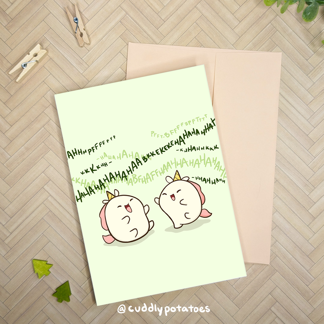 HAHAHAHAHAH - A7 Greeting Card