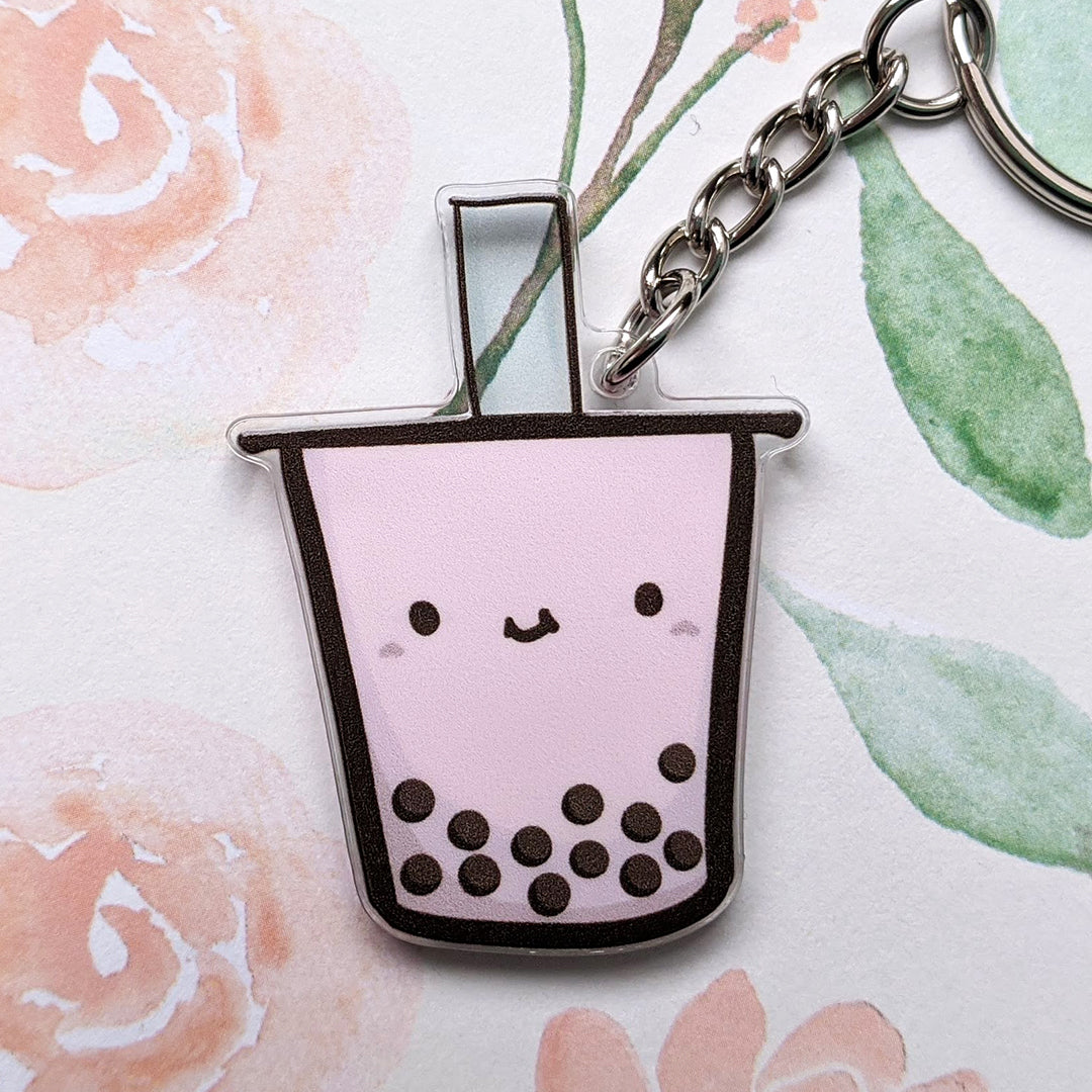 Boba Milk Tea Acrylic Charm (Assorted Flavors)