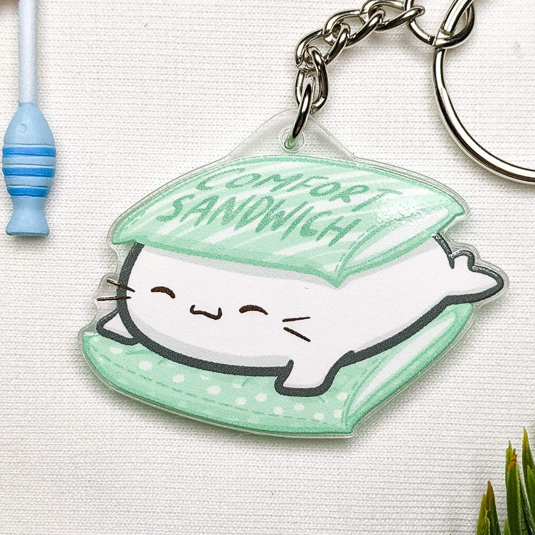 White Baby Seal Acrylic Charm
