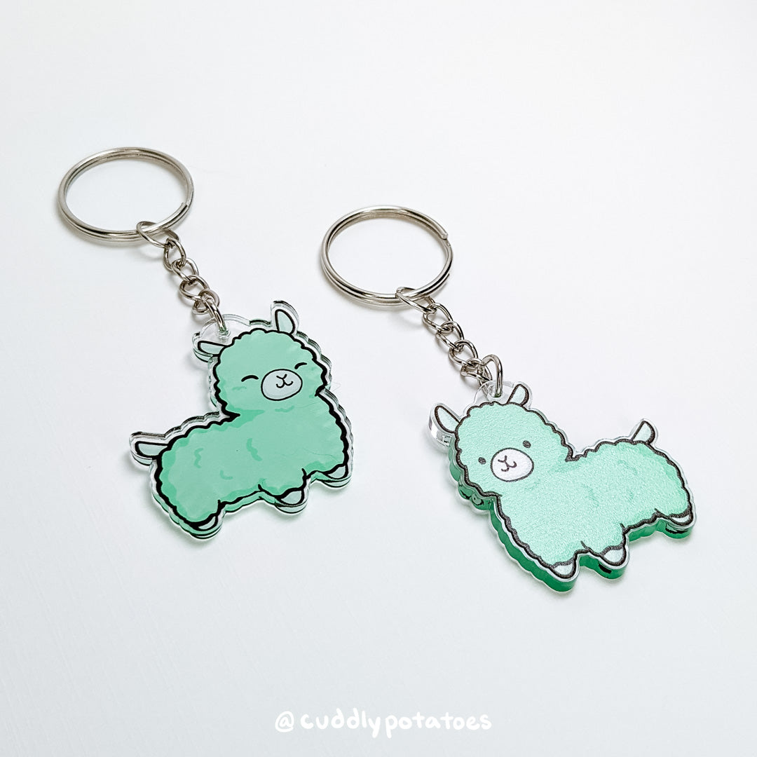 Llama the Alpaca Acrylic Charm