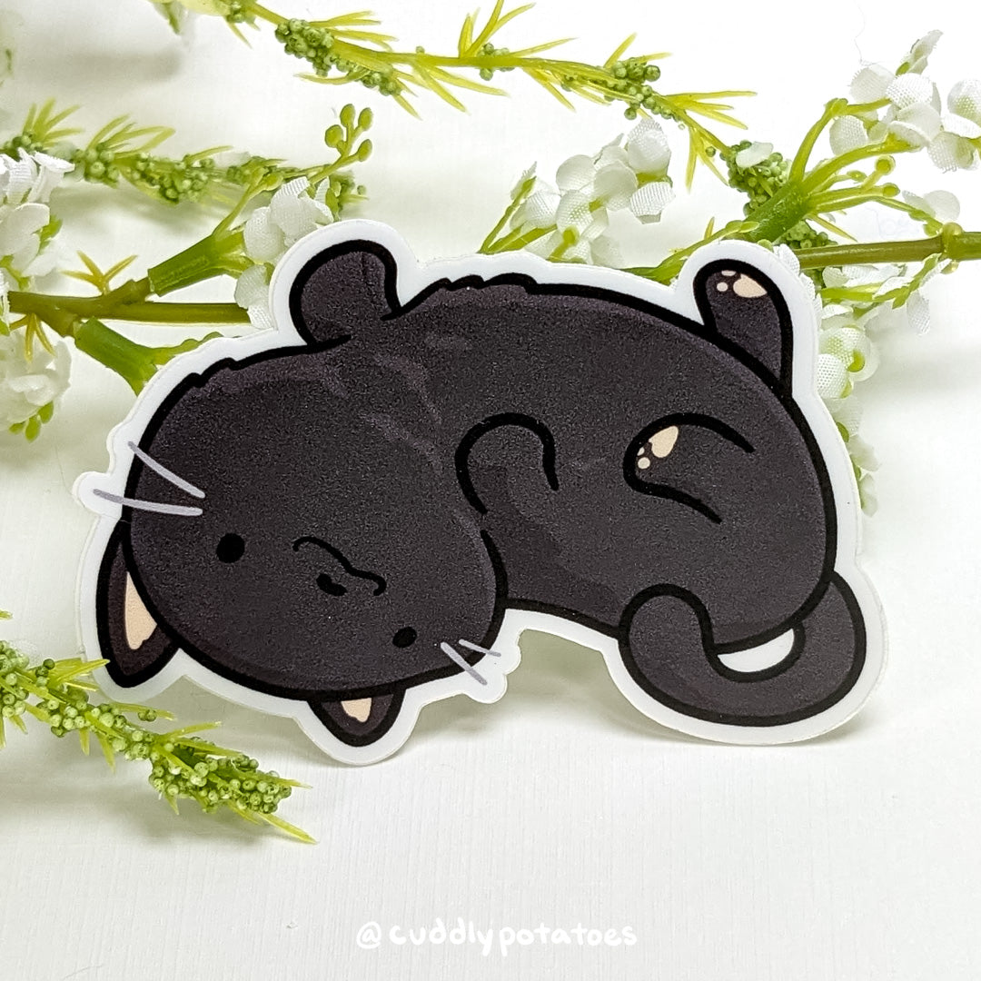 Black Cat Vinyl Sticker