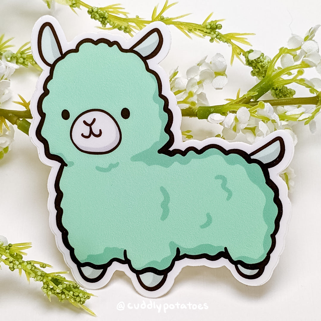 Llama the Alpaca Vinyl Sticker – Cuddly Potatoes