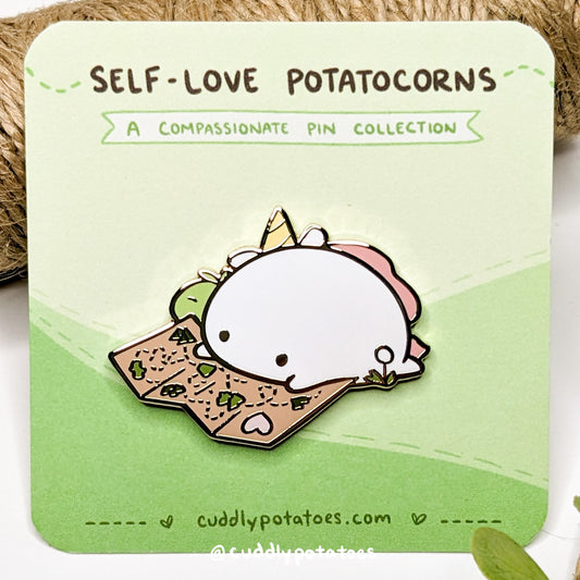 "Path" Self-Love Potatocorn Enamel Pin