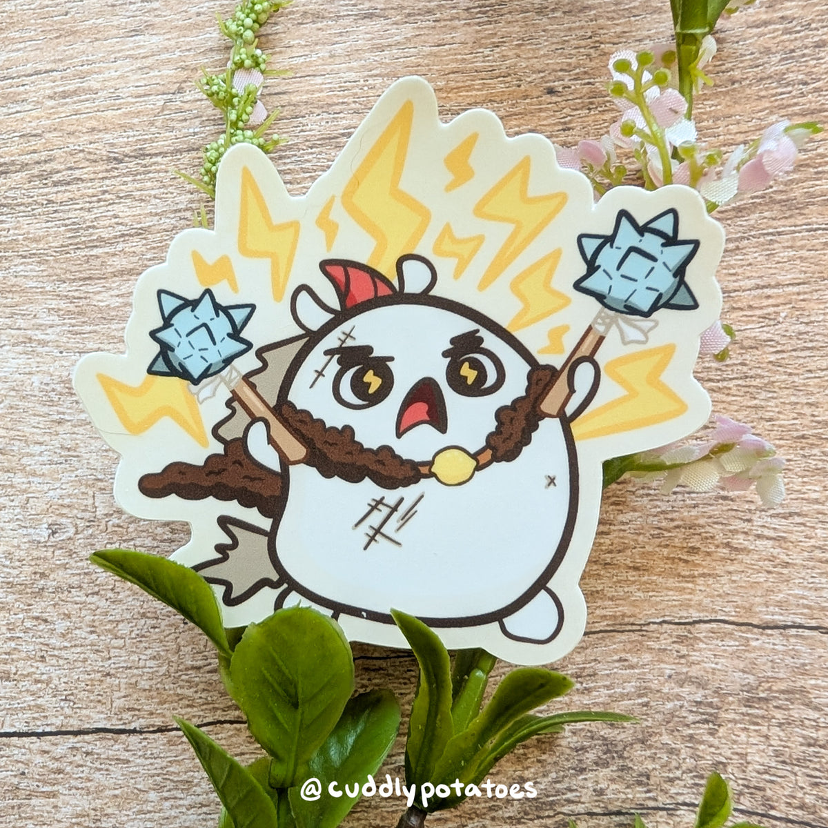 Lemon Lightning Berserker Vinyl Sticker