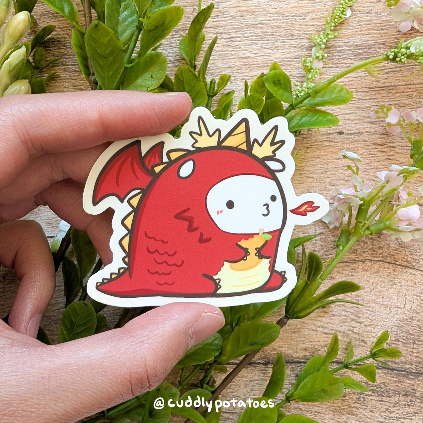 Very Scary Dragon Vinyl Sticker