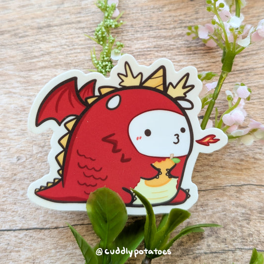 Very Scary Dragon Vinyl Sticker