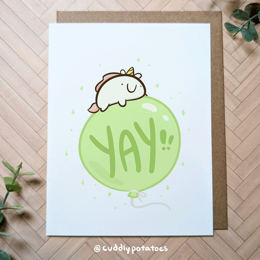 YAY Balloon - A2 Card