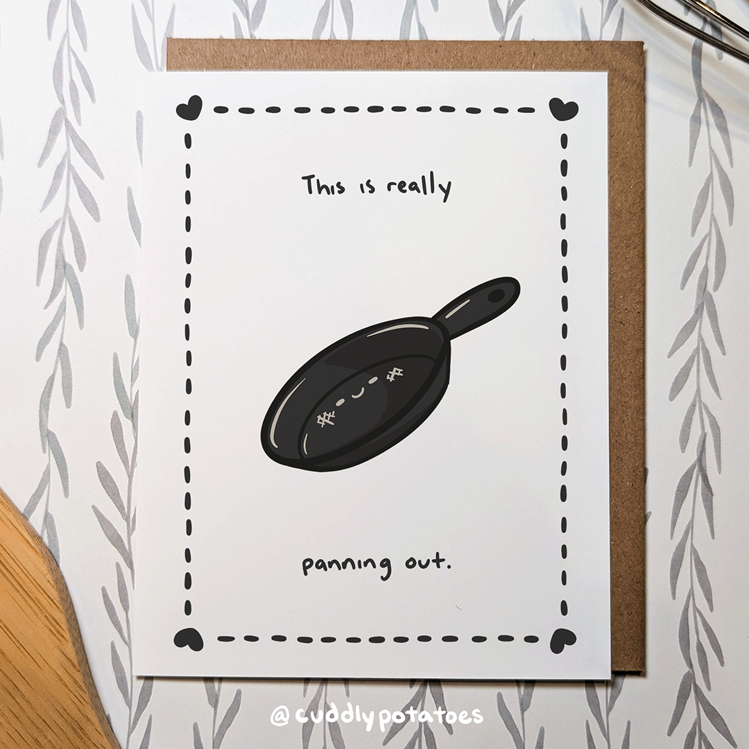 Panning Out - A2 Card