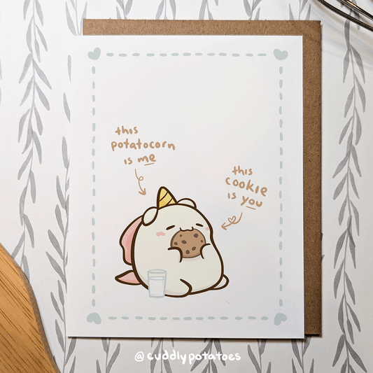 Potatocorn Noms - A2 Card