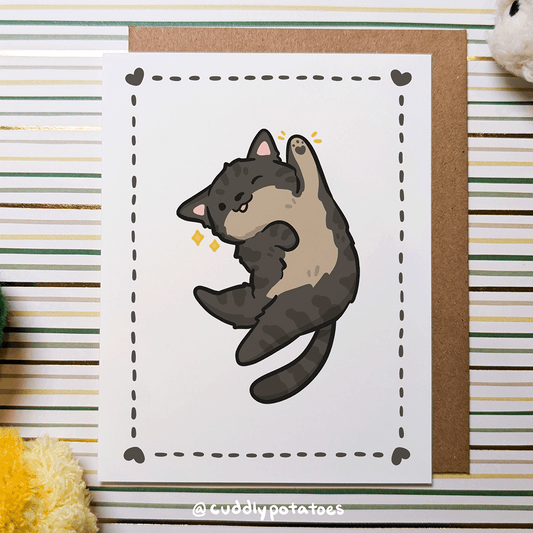 Tabby Kitty - A2 Card