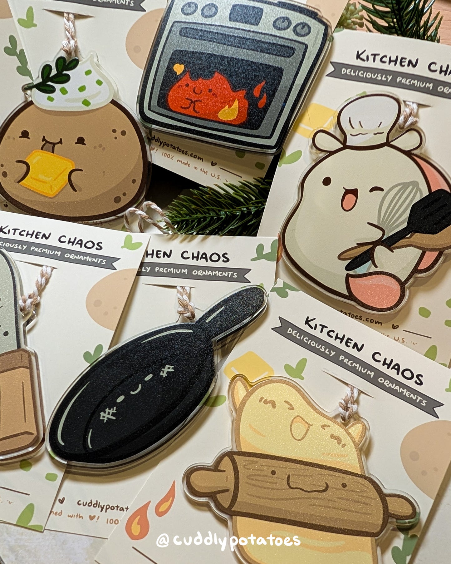 Kitchen Chaos - Ornament Set of 8