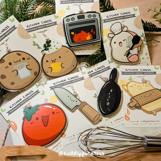Kitchen Chaos - Ornament Set of 8