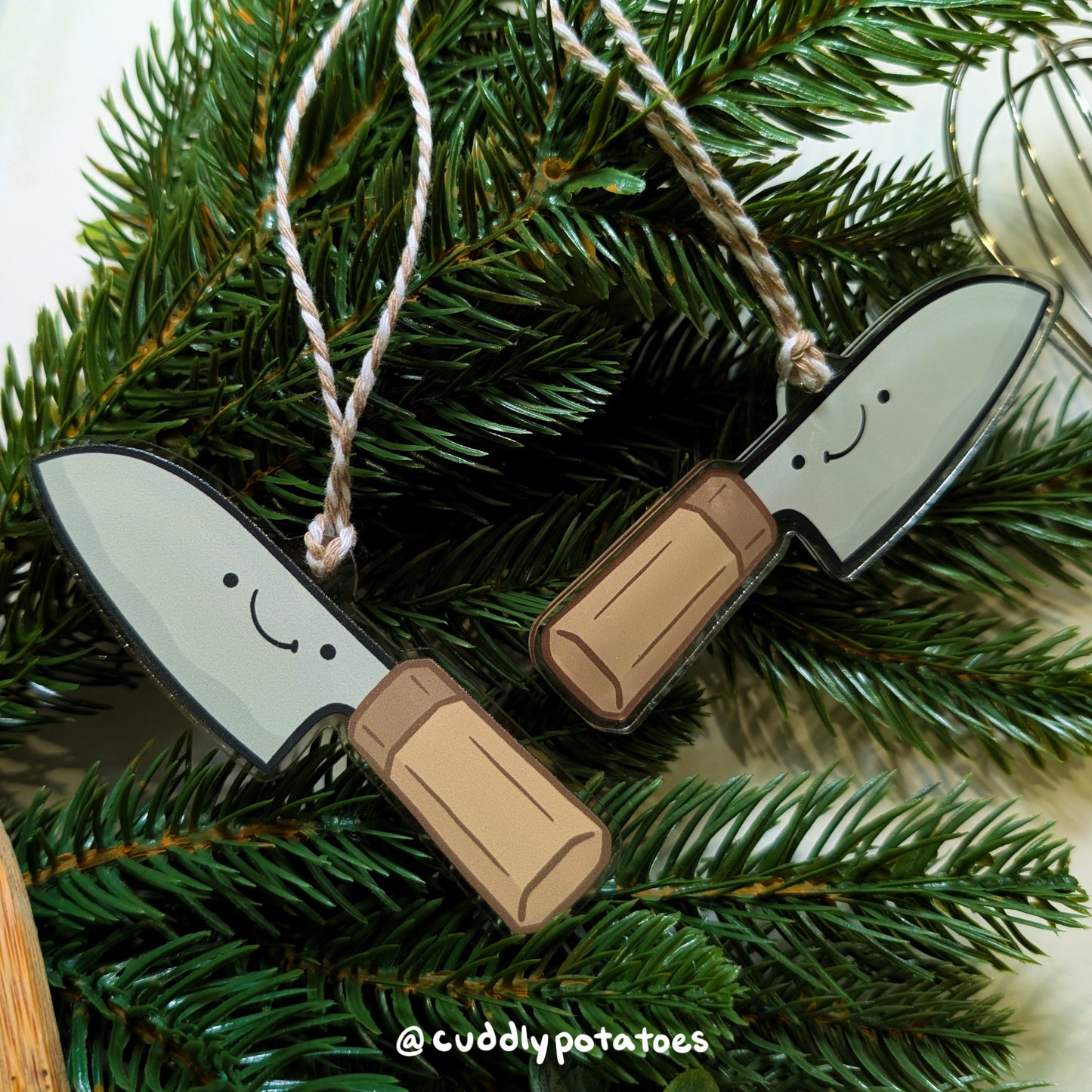 Knife Acrylic Ornament