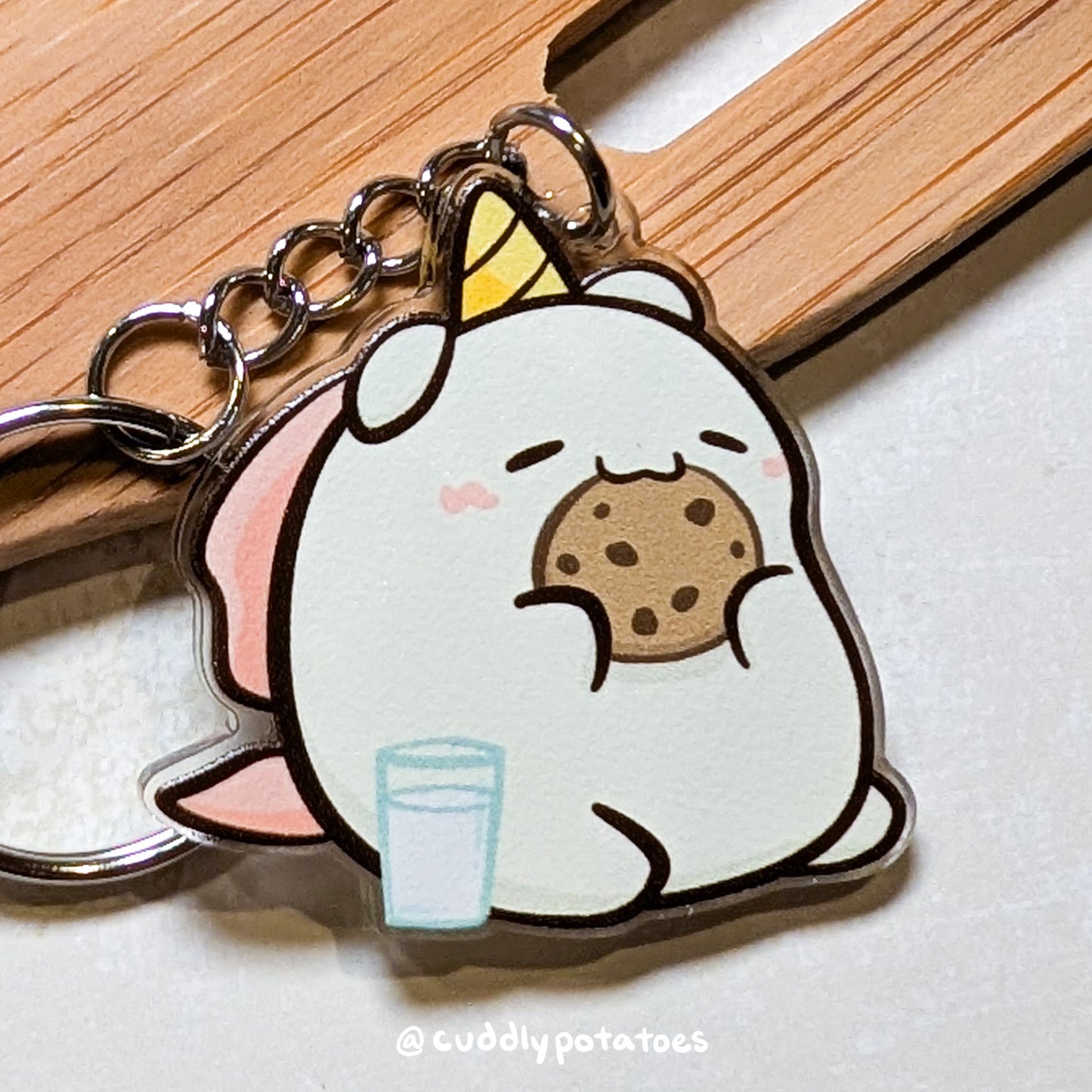 Potatocorn Noms Acrylic Charm