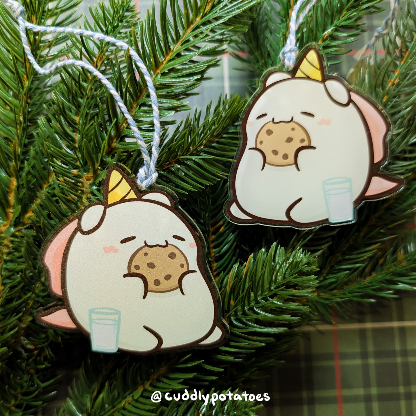 Potatocorn Noms Acrylic Ornament