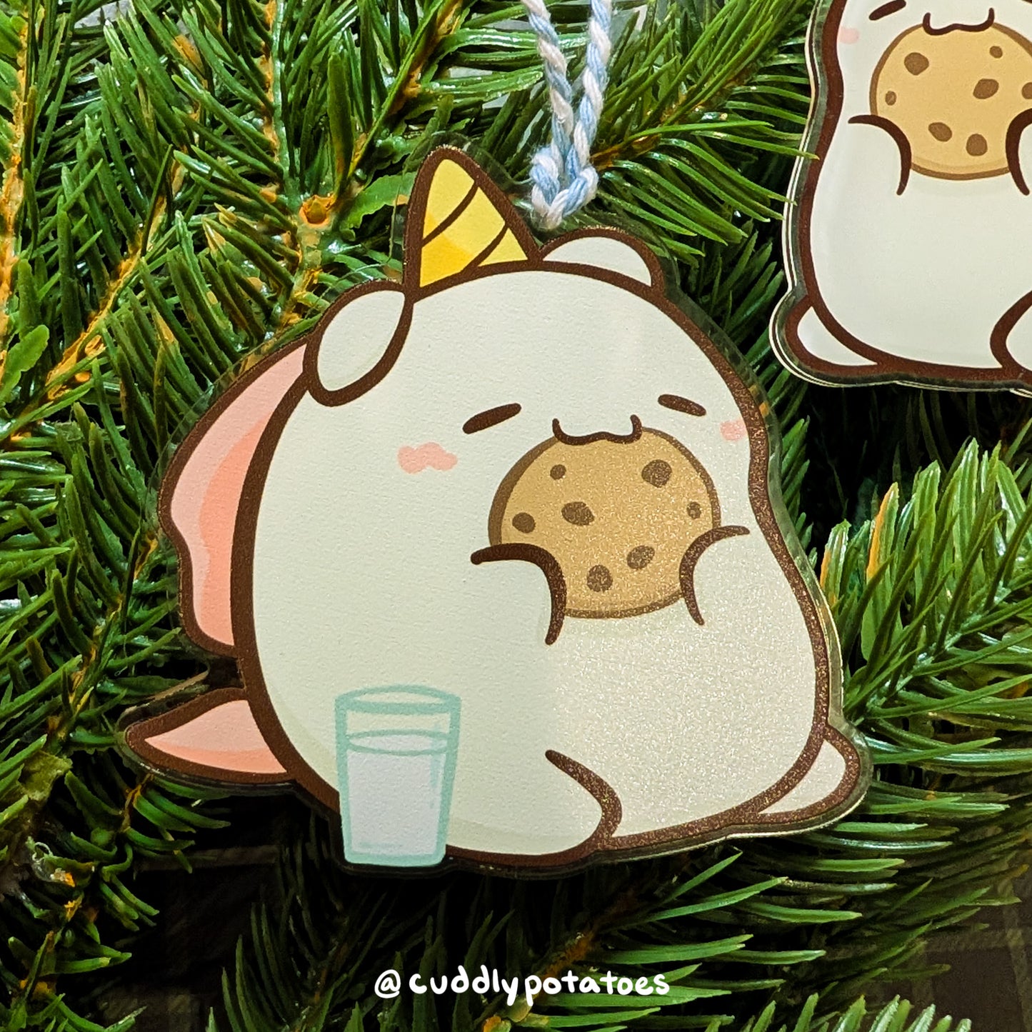 Potatocorn Noms Acrylic Ornament