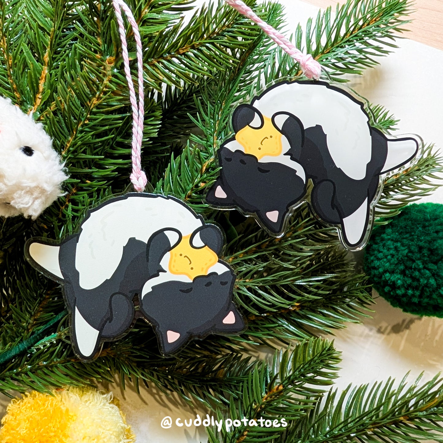 Tux Kitty Acrylic Ornament