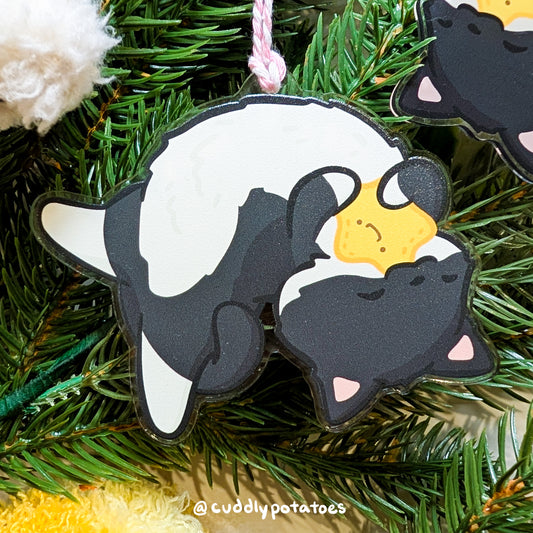 Tux Kitty Acrylic Ornament