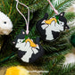 Moo Kitty Acrylic Ornament