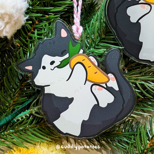 Moo Kitty Acrylic Ornament