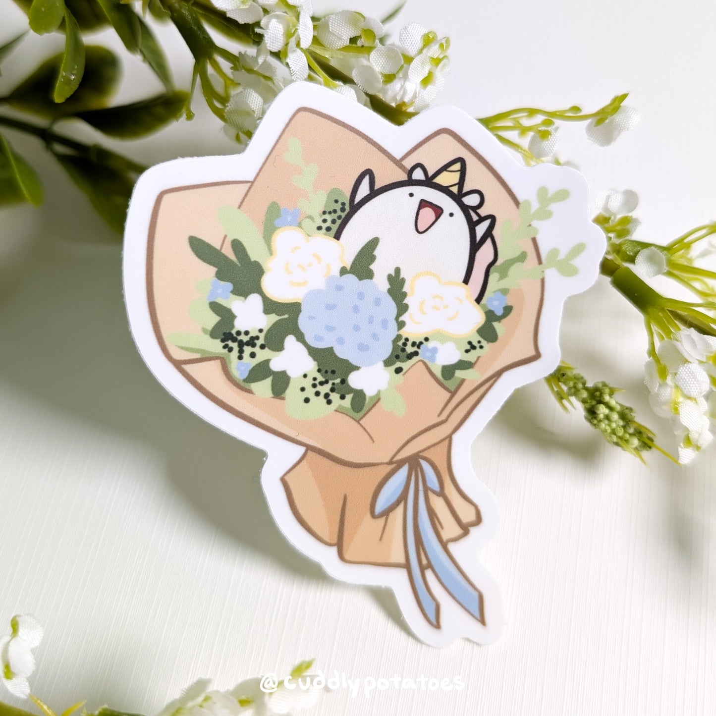 Potatocorn Bouquet Vinyl Sticker