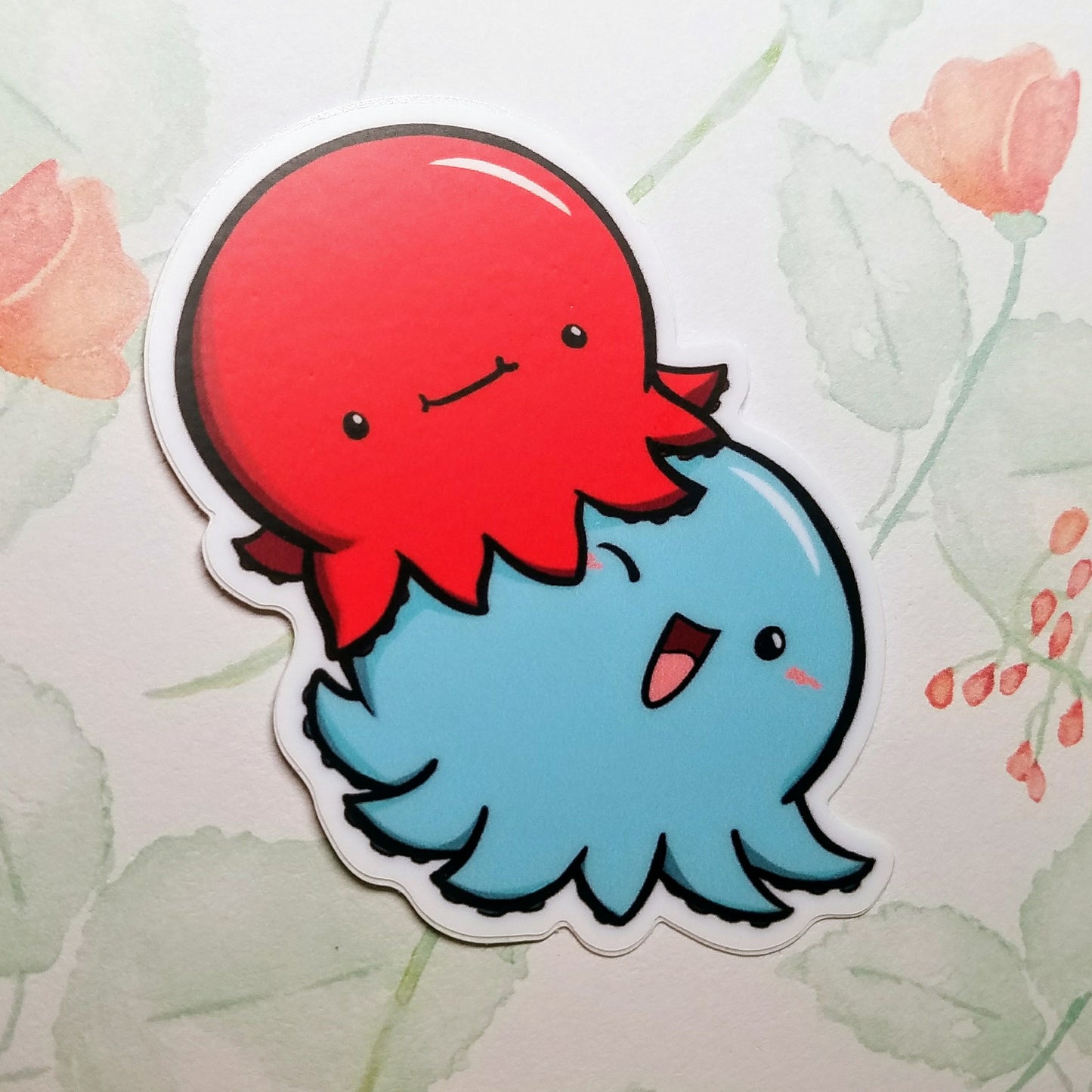 Inky & Winky the Octopi Vinyl Sticker