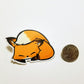 Sleepy Flurfles the Fox Vinyl Sticker