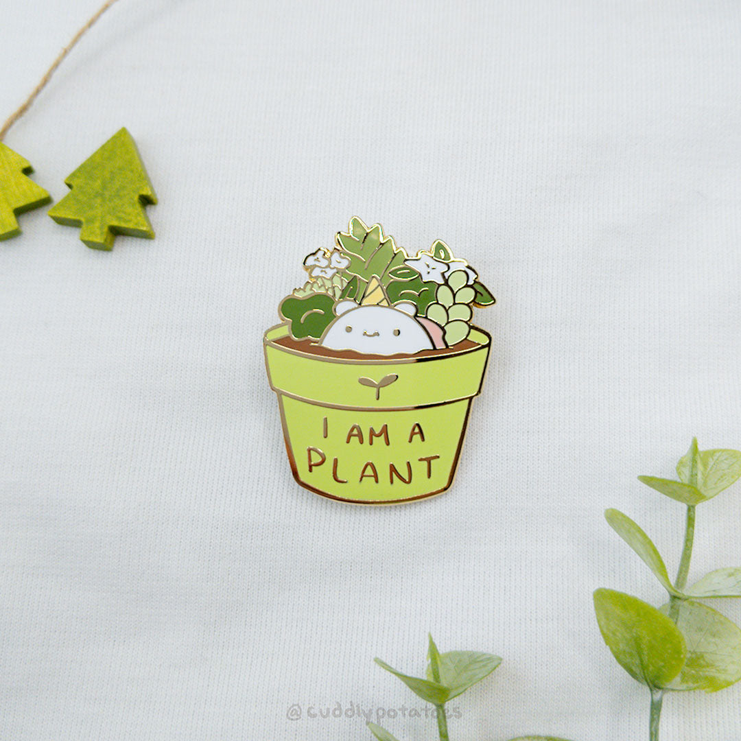 "Plant" Self-Love Potatocorn Enamel Pin