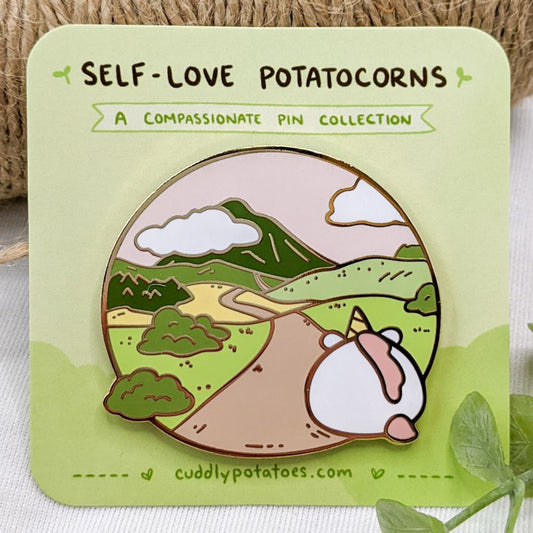 "Journey" Self-Love Potatocorn Enamel Pin