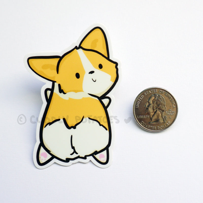 Miso the Corgi Vinyl Sticker