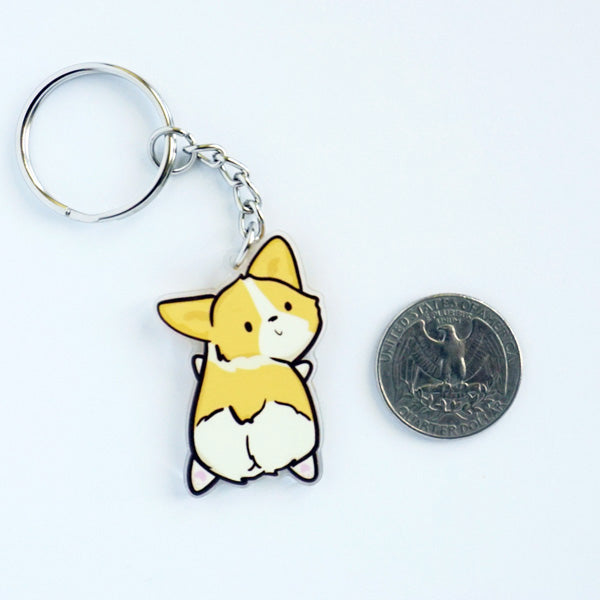 Miso the Corgi Acrylic Charm