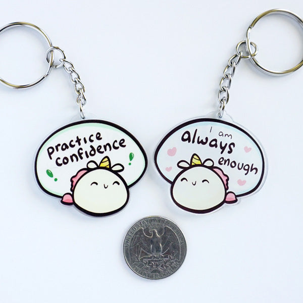 Practice Confidence Acrylic Charm