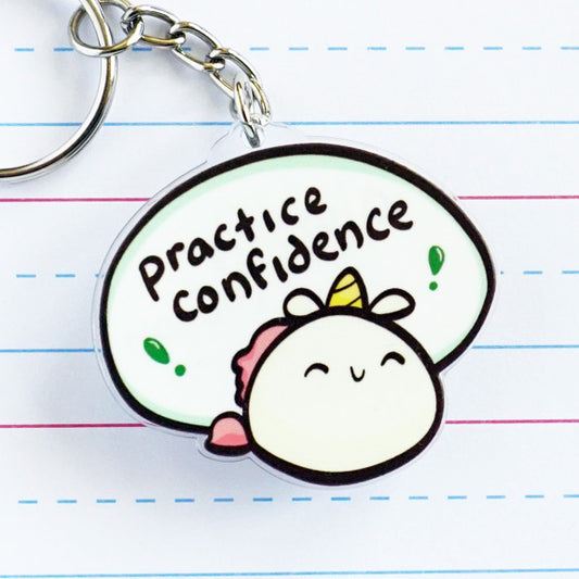 Practice Confidence Acrylic Charm