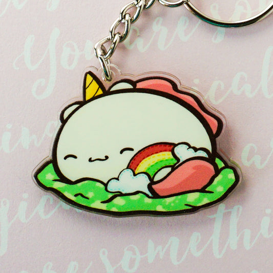 Sleepy Potatocorn Acrylic Charm