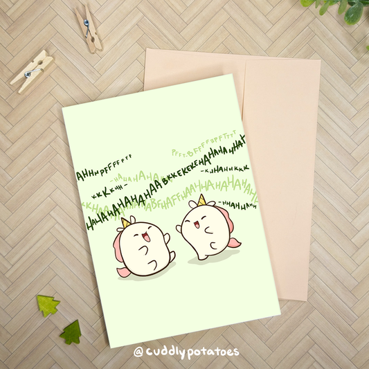 HAHAHAHAHAH - A7 Greeting Card