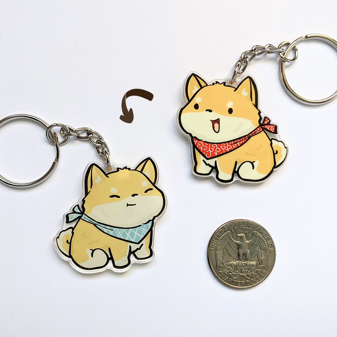 Mochi the Shiba Inu Acrylic Charm