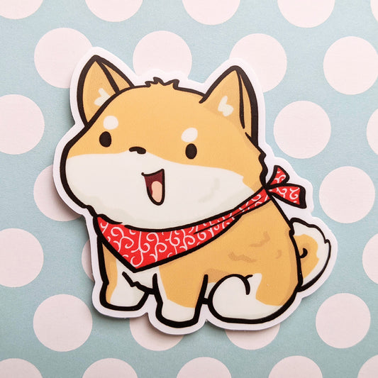 Mochi the Shiba Inu Vinyl Sticker